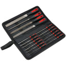 Draper File Set 16pc 8" 200mm 100mm Soft Grip Engineer Metal In Case 68904