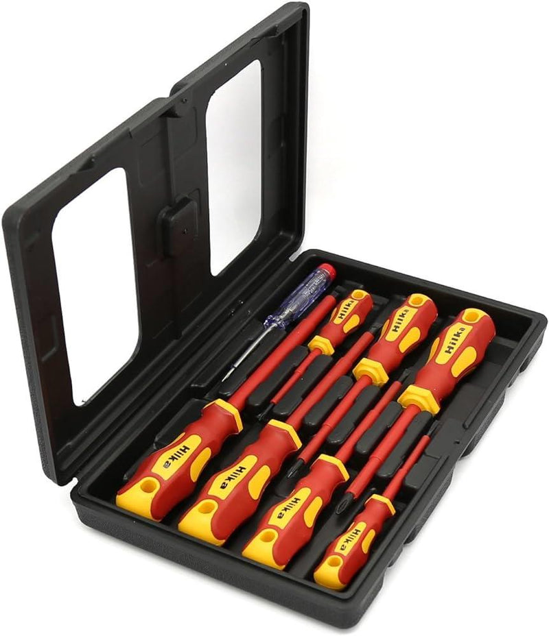 Hilka VDE Screwdriver Set 8pc Insulated Electricians In Case 34489008