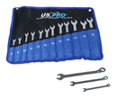 US PRO OFFSET SPANNER SET 12PC RING WRENCH COMBINATION METRIC 6-19MM 7592