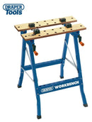 Draper Work Bench Saw Horse Tilt Clamp Fold Down Table Workbench 600mm 77020