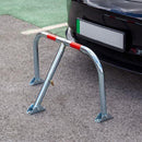 Lockable Folding Parking Barrier Post Driveway Security + Padlock BlueSpot 77091