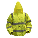 Sealey Worksafe&reg; Hi-Vis Yellow Jacket with Quilted Lining, Elasticated Waist & Cuffs - XX-Large 802XXL