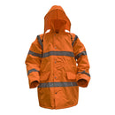 Sealey Worksafe&reg; Hi-Vis Orange Jacket with Quilted Lining - Large 806LO