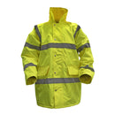 Sealey Worksafe&reg; Hi-Vis Yellow Jacket with Quilted Lining - Large 806L