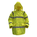 Sealey Worksafe&reg; Hi-Vis Yellow Jacket with Quilted Lining - X-Large 806XL