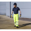 Sealey Worksafe&reg; Hi-Vis Yellow Waterproof Trousers - Large 807L