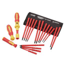 Draper Torque Screwdriver Set 19pc VDE Interchangeable In Pouch XP1000 81762
