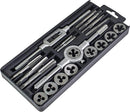 TAP AND DIE SET 20PC WRENCH METRIC CUTS M3-M12 BOLTS ENGINEERS KIT S1256