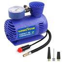 GOODYEAR AIR COMPRESSOR 12V MINI CAR VAN BIKE TYRE INFLATOR AIR BED PUMP 900009