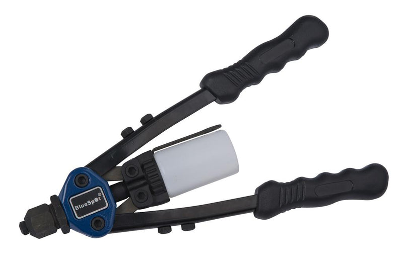 BLUESPOT RIVET GUN 11" HAND SQUEEZE LONG ARM POP BLIND BIG RIVETER GARAGE 09103