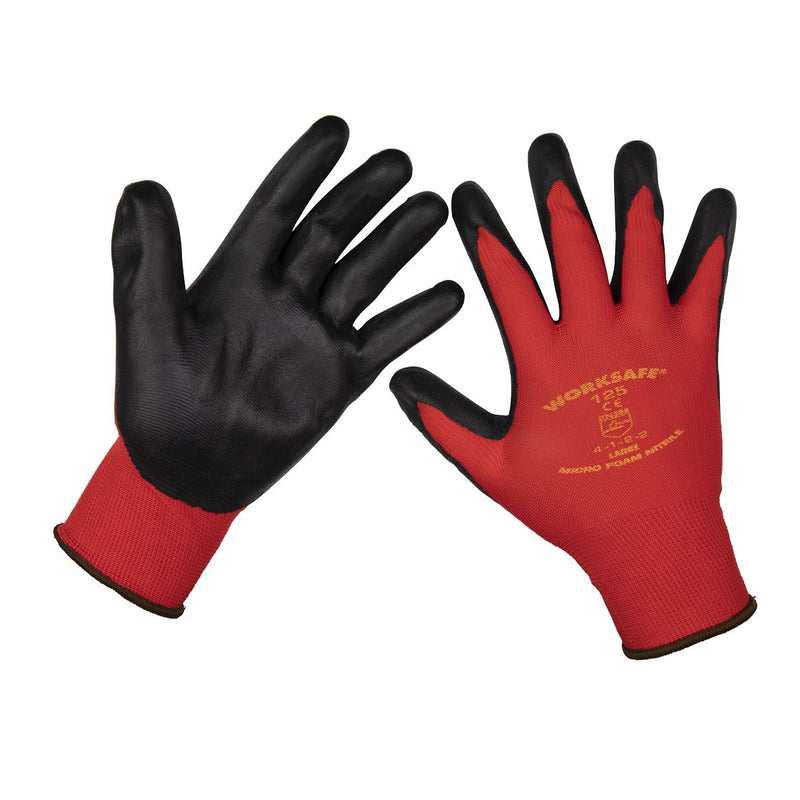 Flexi Grip Nitrile Palm Gloves (Large) - Pack of 12 Pairs