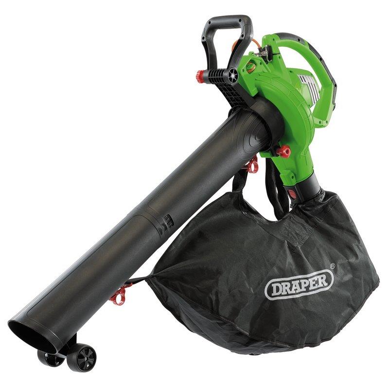 Draper Garden Vacuum Leaf Blower and Mulcher 3200W Grass Blower 45L 230V 93165