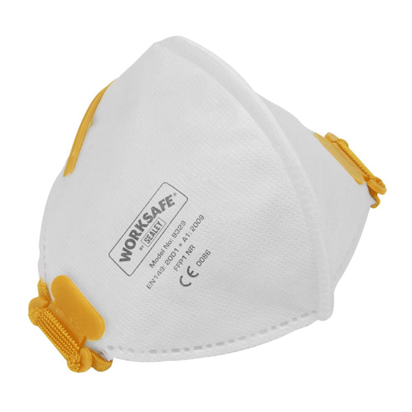 Sealey Worksafe&reg; Fold Flat Mask FFP1 - Pack of 10 9329/10