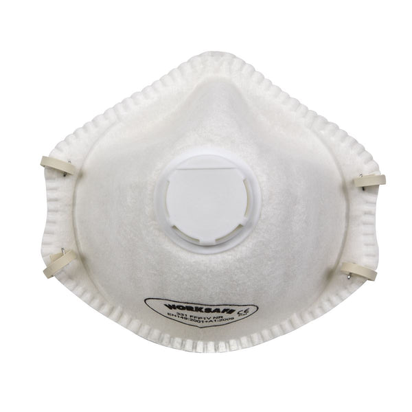 Sealey Worksafe&reg; FFP1 Valved Cup Mask - Pack of 10 9331/10