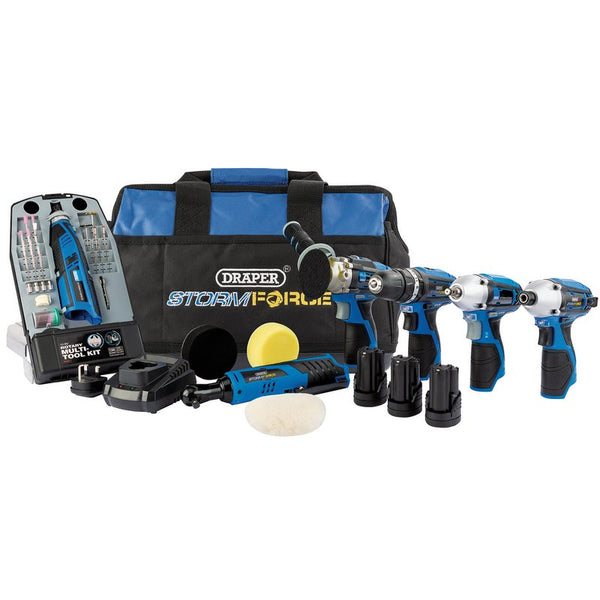 12V Multi-Power Interchange Kit, 3 x 1.5Ah Li-ion Batteries, 2 x Fast Chargers and 1 x Tool Bag