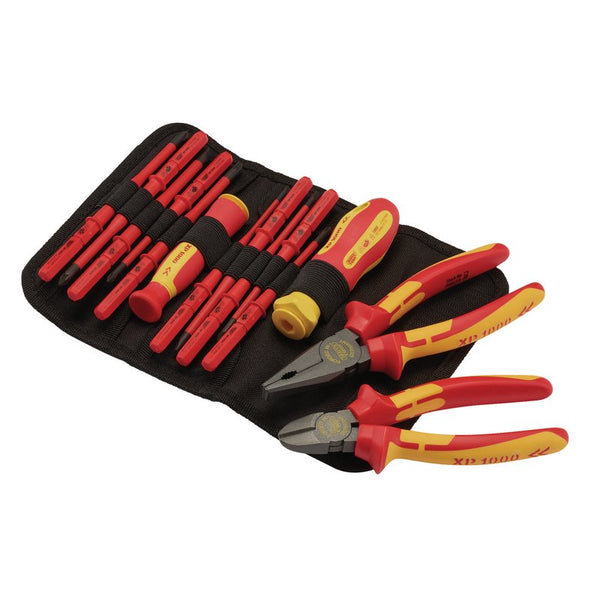 XP1000&#174; VDE Slimline Interchangeable Screwdriver and Pliers Set (14 Piece)