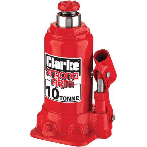 CLARKE BOTTLE JACK 10T HEAVY DUTY CAR VAN 10 TON TONNE FLOOR HYDRAULIC CBJ10B