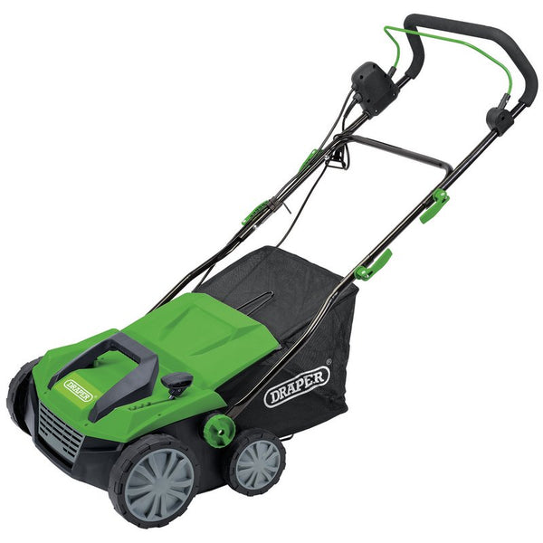 230V 2-in-1 Lawn Aerator and Scarifier, 380mm, 1800W