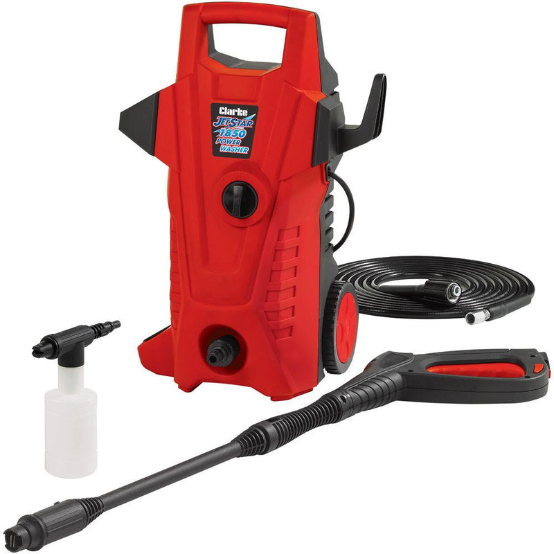 CLARKE PRESSURE WASHER 1400W 105 BAR  JET WASH CAR & HOME GARDEN JETSTAR 1850