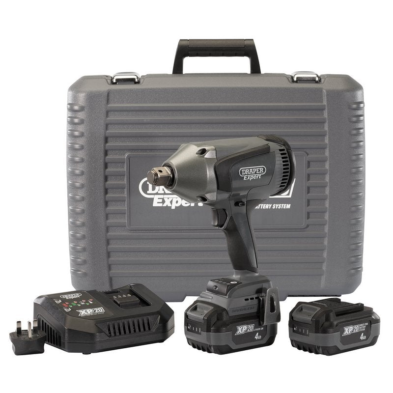 XP20 20V Brushless High-Torque Impact Wrench, 3/4" Sq. Dr., 1060Nm, 2 x 4.0Ah Batteries, 1 x Fast Charger