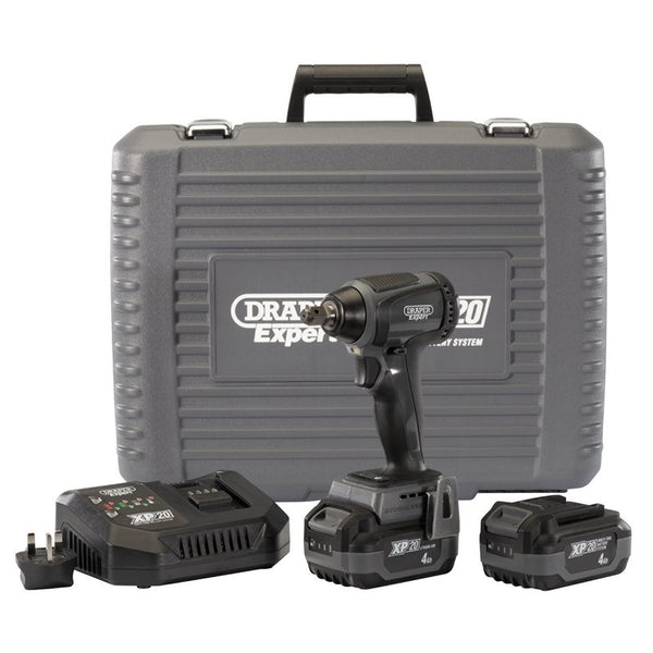 XP20 20V Brushless Impact Wrench, 1/2" Sq. Dr., 300Nm, 2 x 4.0Ah Batteries, 1 x Fast Charger