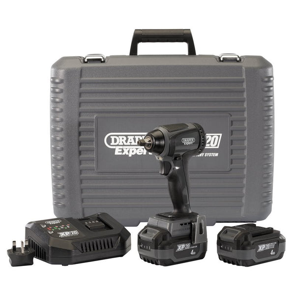 XP20 20V Brushless Impact Wrench, 3/8", 250Nm, 2 x 4.0Ah Batteries, 1 x Fast Charger