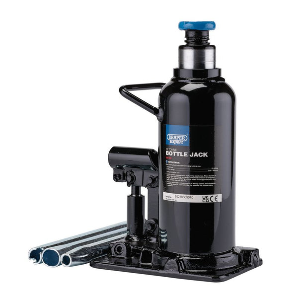 Draper Expert Hydraulic Bottle Jack, 12 Tonne