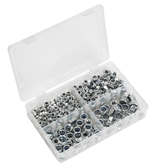 Sealey Nylon Locknut Assortment M6-M12 300pc AB032LN