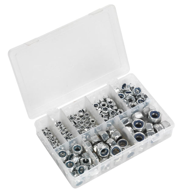 Sealey Nylon Locknut Assortment M4-M16 255pc AB033LN