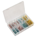 Sealey Adhesive Lined Heat Shrink Terminal Assortment 142pc - Blue, Red & Yellow AB037HT