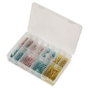 Sealey Adhesive Lined Heat Shrink Terminal Assortment 142pc - Blue, Red & Yellow AB037HT