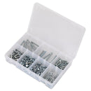Sealey High Tensile Setscrew, Nut & Washer Assortment M5 444pc AB049SNW