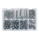Sealey High Tensile Setscrew, Nut & Washer Assortment M5 444pc AB049SNW