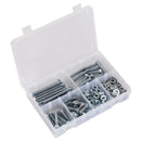 Sealey High Tensile Setscrew, Nut & Washer Assortment M8 220pc AB051SNW