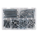 Sealey High Tensile Setscrew, Nut & Washer Assortment M8 220pc AB051SNW