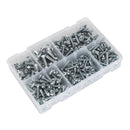 Sealey Countersunk & Pan Head Pozi Machine Screw Assortment M5-M8 264pc AB054MS