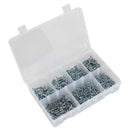 Sealey Zinc Plated Self-Drilling Pan Head Phillips Screw Assortment 500pc AB060SDS
