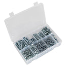 Sealey Zinc Plated Self-Drilling Screw Assortment Hex Head 410pc AB061SDH
