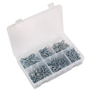 Sealey Zinc Plated Self-Tapping Countersunk Pozi Screw Assortment 510pc - DIN 7982 AB062STCS