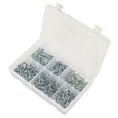 Sealey Zinc Plated Self-Tapping Countersunk Pozi Screw Assortment 510pc - DIN 7982 AB062STCS