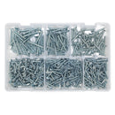 Sealey Zinc Plated Self-Tapping Countersunk Pozi Screw Assortment 510pc - DIN 7982 AB062STCS