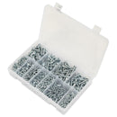 Sealey Zinc Plated Self-Tapping Pan Head Pozi Screw Assortment 700pc - DIN 7981CZ AB063STPH