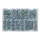 Sealey Zinc Plated Self-Tapping Pan Head Pozi Screw Assortment 700pc - DIN 7981CZ AB063STPH