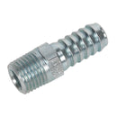 Sealey PCL Screwed Tailpiece Male 1/4"BSPT - 3/8" Hose - Pack of 5 AC09