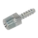Sealey PCL Screwed Tailpiece Male 1/4"BSPT - 3/16" Hose - Pack of 5 AC38