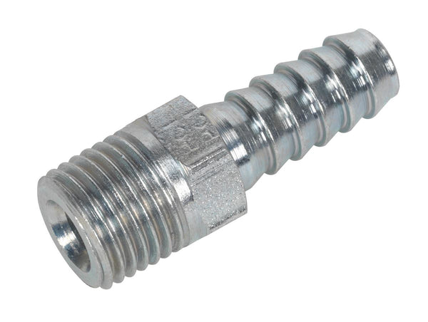 Screwed Tailpiece Male 1/4"BSPT - 5/16" Hose Pack of 5