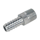 Sealey PCL Screwed Tailpiece Male 1/4"BSPT - 5/16" Hose - Pack of 5 AC39