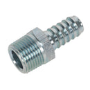 Sealey PCL Screwed Tailpiece Male 3/8"BSPT - 3/8" Hose - Pack of 5 AC41