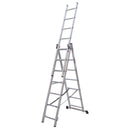 Sealey Extension Combination Ladder 3 x 7 Aluminium - EN 131 ACL307