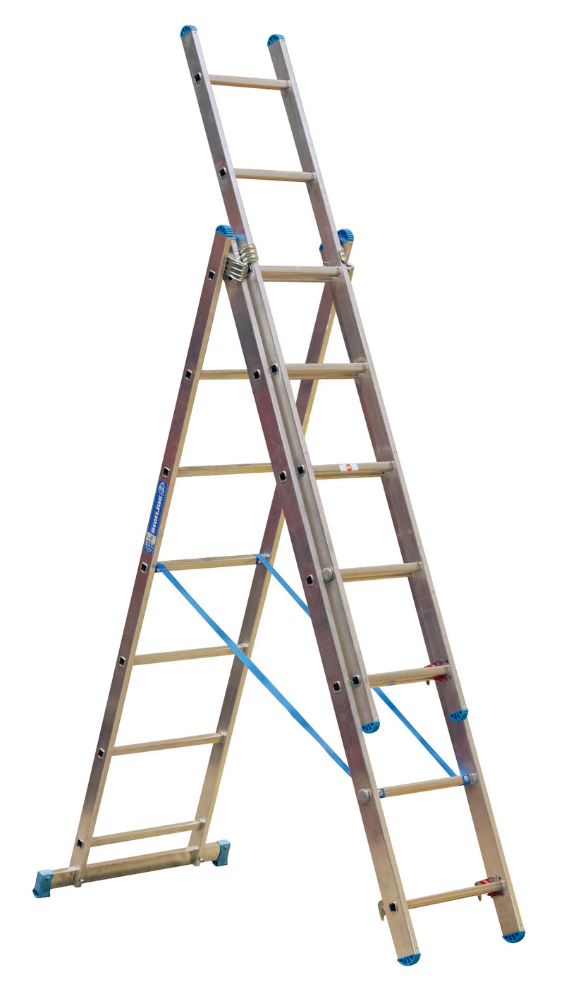 Aluminium Extension Combination Ladder 3x7 EN 131